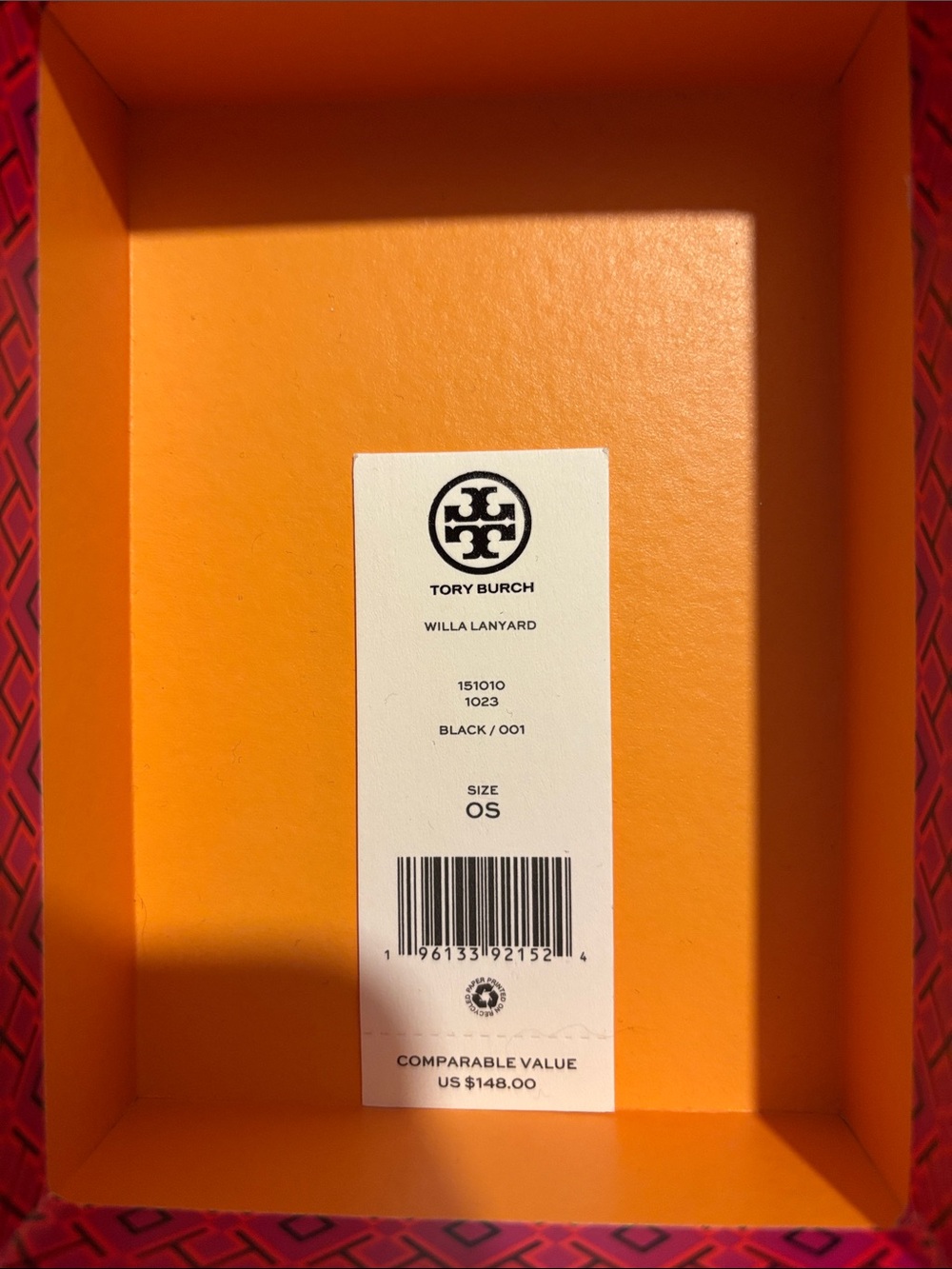 Tory Burch Black Quilted Leather Crossbody Card Case with Gold Logo - Picture 2 of 4